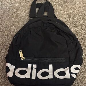 Adidas Black and White Mini Backpack